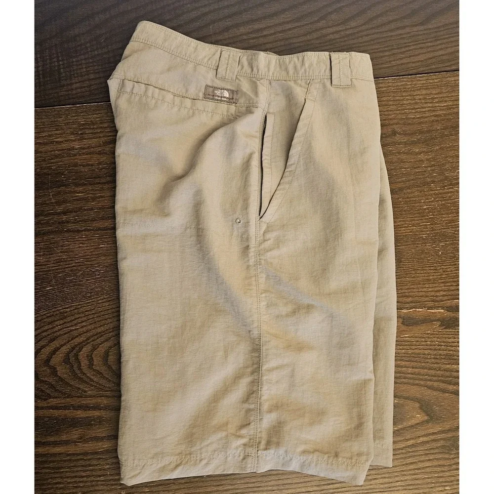 VTG The North Face Horizon Hiking Shorts Men's‎ 32 Tan Canvas Quick Dry S07 AH6L